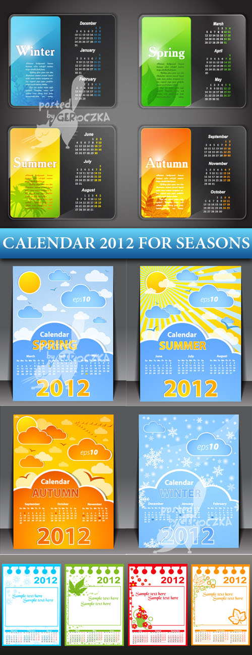 CCalendar 2012 four seasons
