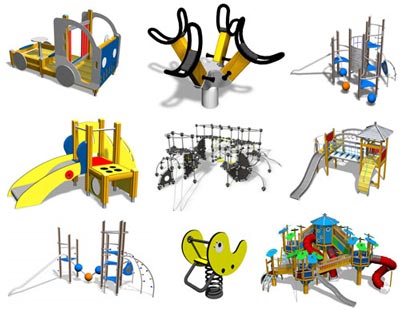 3D Models: Lappset Playgrounds