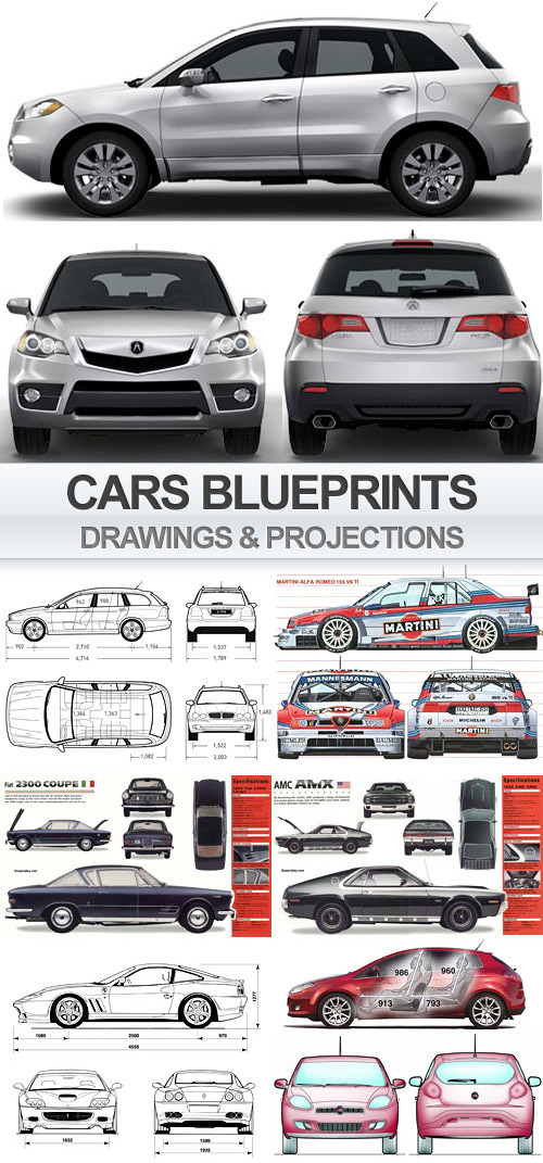 Modeling Resource - Cars Blueprints Big Pack