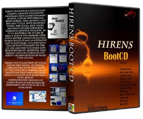 Hiren's BootCD 14.0 Adv + 14.1+ 15.0 Rebuild by DLC v3.0 (2011/ ENG/RUS/x32/x64/30.11.2011)