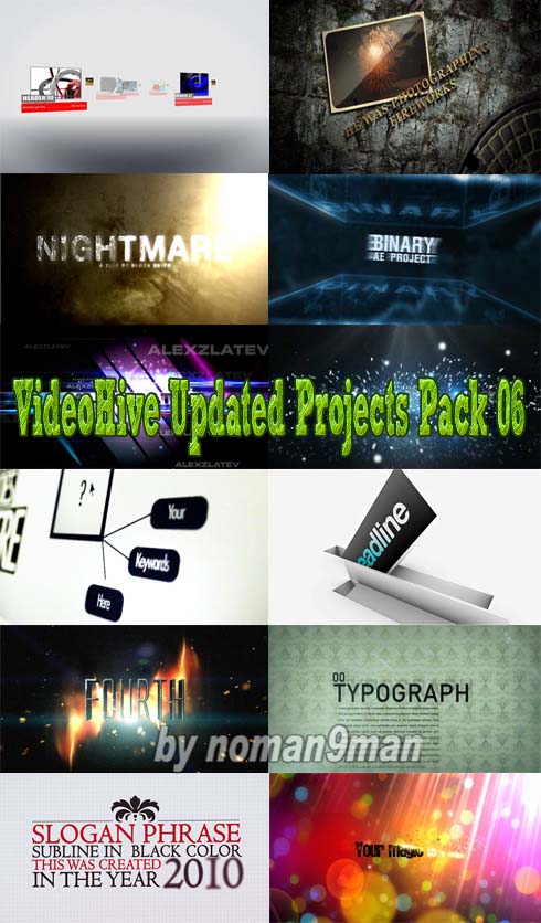 VideoHive After Effect Updated Projects Pack-06 | 4.27 GB