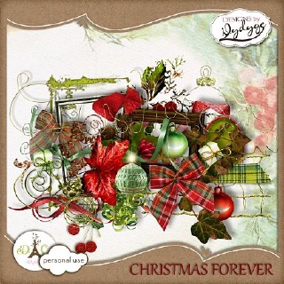 Scrapkit - "Christmas forever". PNG,JPG