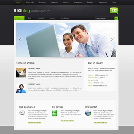 DreamTemplate bigblog-html 7200
