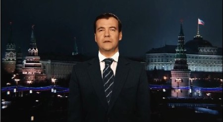Новогоднее поздравление Дмитрия Медведева(2012)