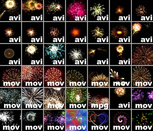 Collection of footage Fireworks | 1.55 Gb