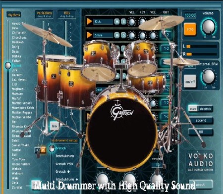 Multi Drummer with High Quality Sound