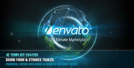       - Videohive After Effects Project - AE CS4  Sound Form & Strokes Trailer