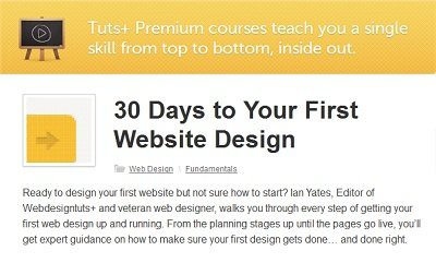 Tutsplus - 30 Days to Your First Website Design (repost)