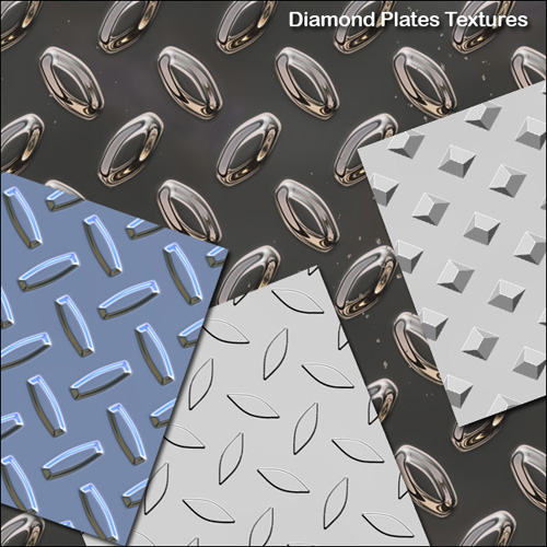 Diamond plate Textures for Photoshop
