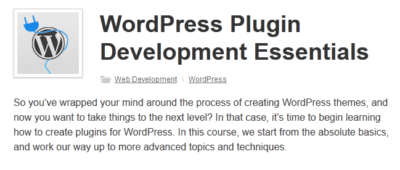 tutsplus : WordPress Plugin Development Essentials(Reup Links)