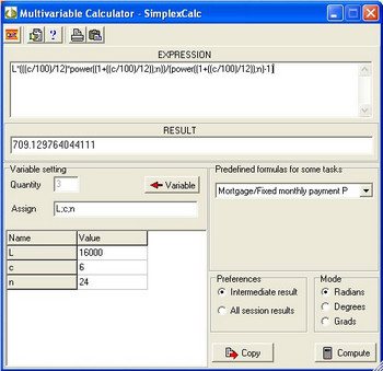 MathSol SimplexCalc 4.1.7