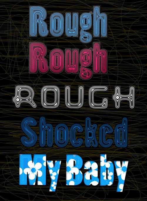 Rough Layer Effects Styles for Photoshop