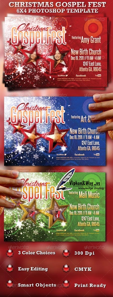 Graphicriver: Christmas Gospel Fest Template