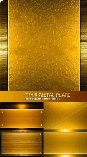 Backgrounds Gold Plate