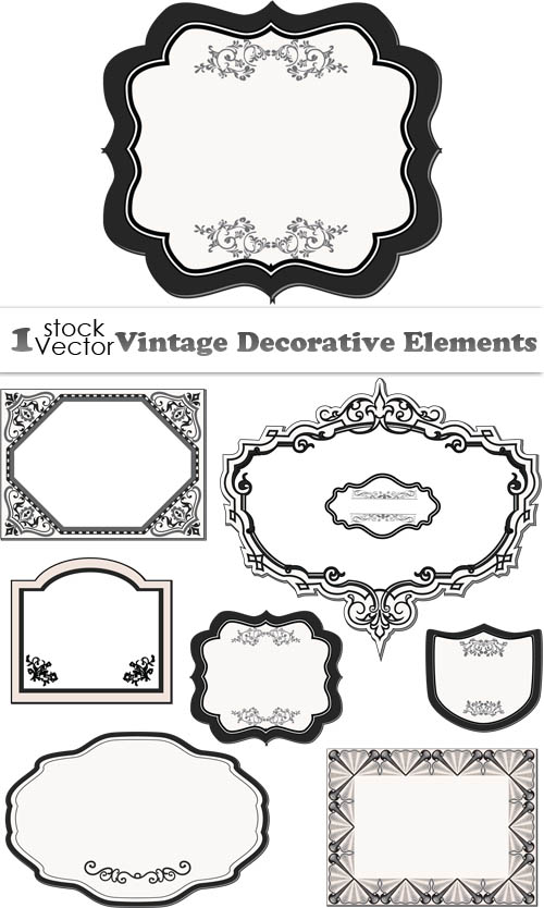 Vintage Decorative Elements Vector