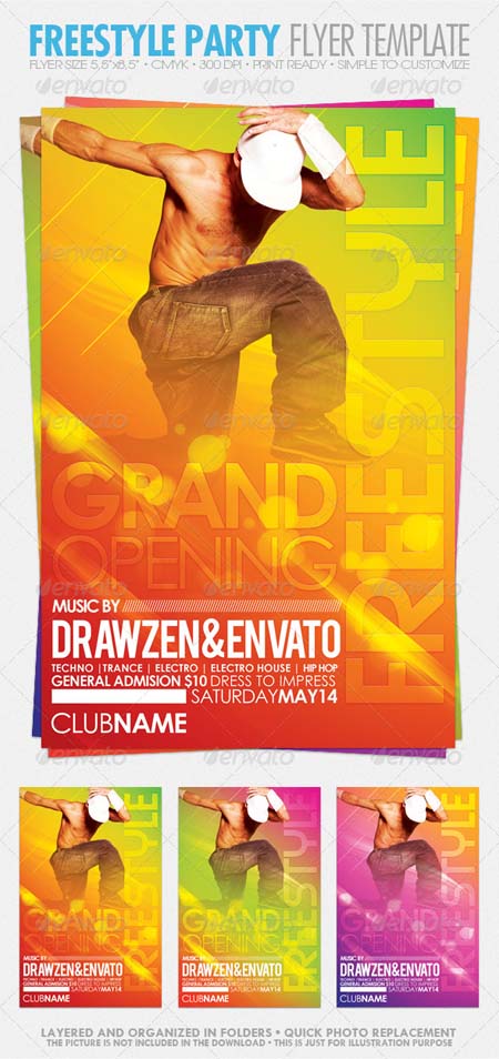 Freestyle Party Flyer Template - Graphicriver