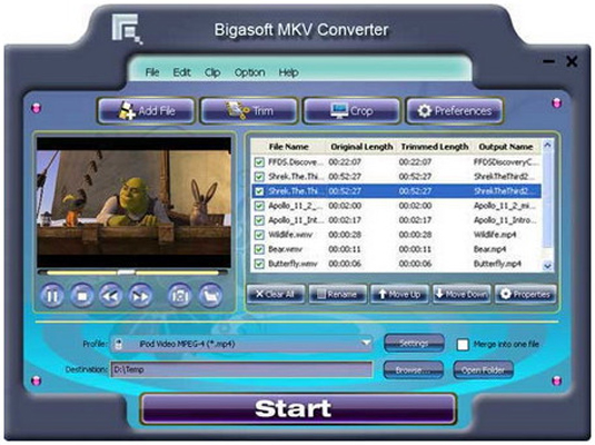 Bigasoft MKV Converter v3.6.11.4448