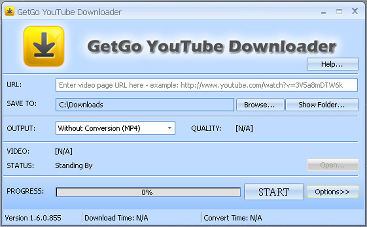 GetGo YouTube Downloader 1.6.0.855