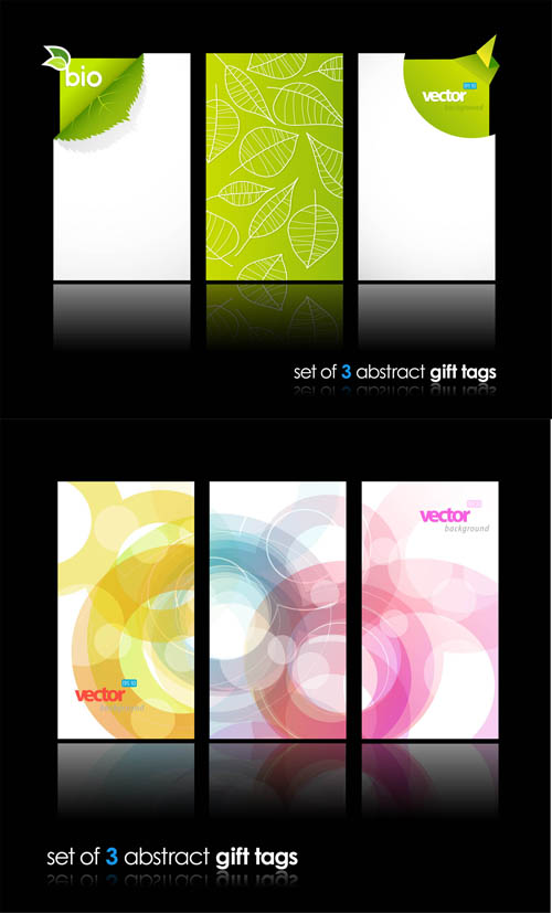 Abstract Gift Vector Tags #3