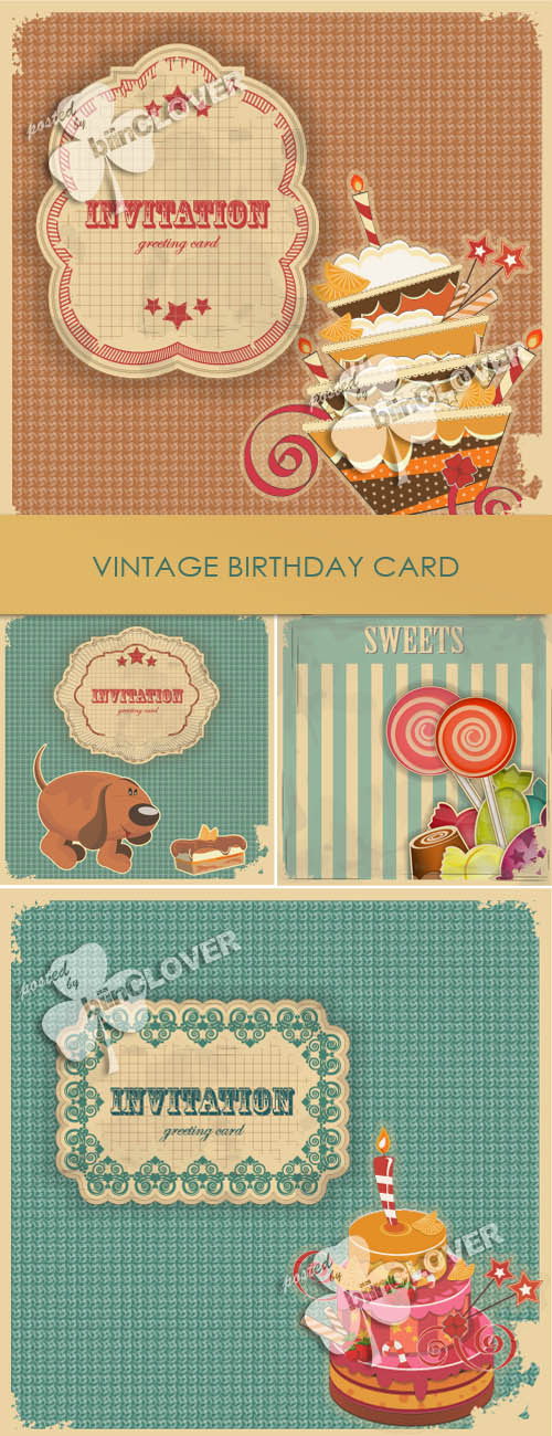 Vintage birthday card 0128