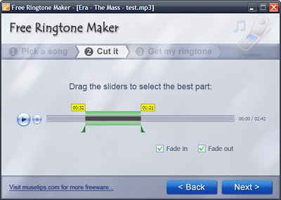 Musetips Free MP3 Ringtone Maker 2.5.0.2486 Portable